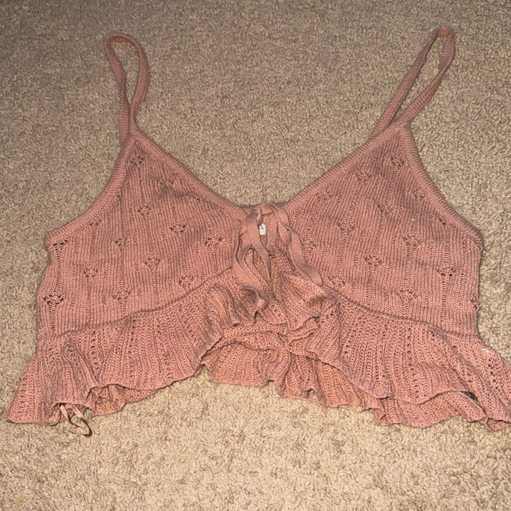 tan crop top